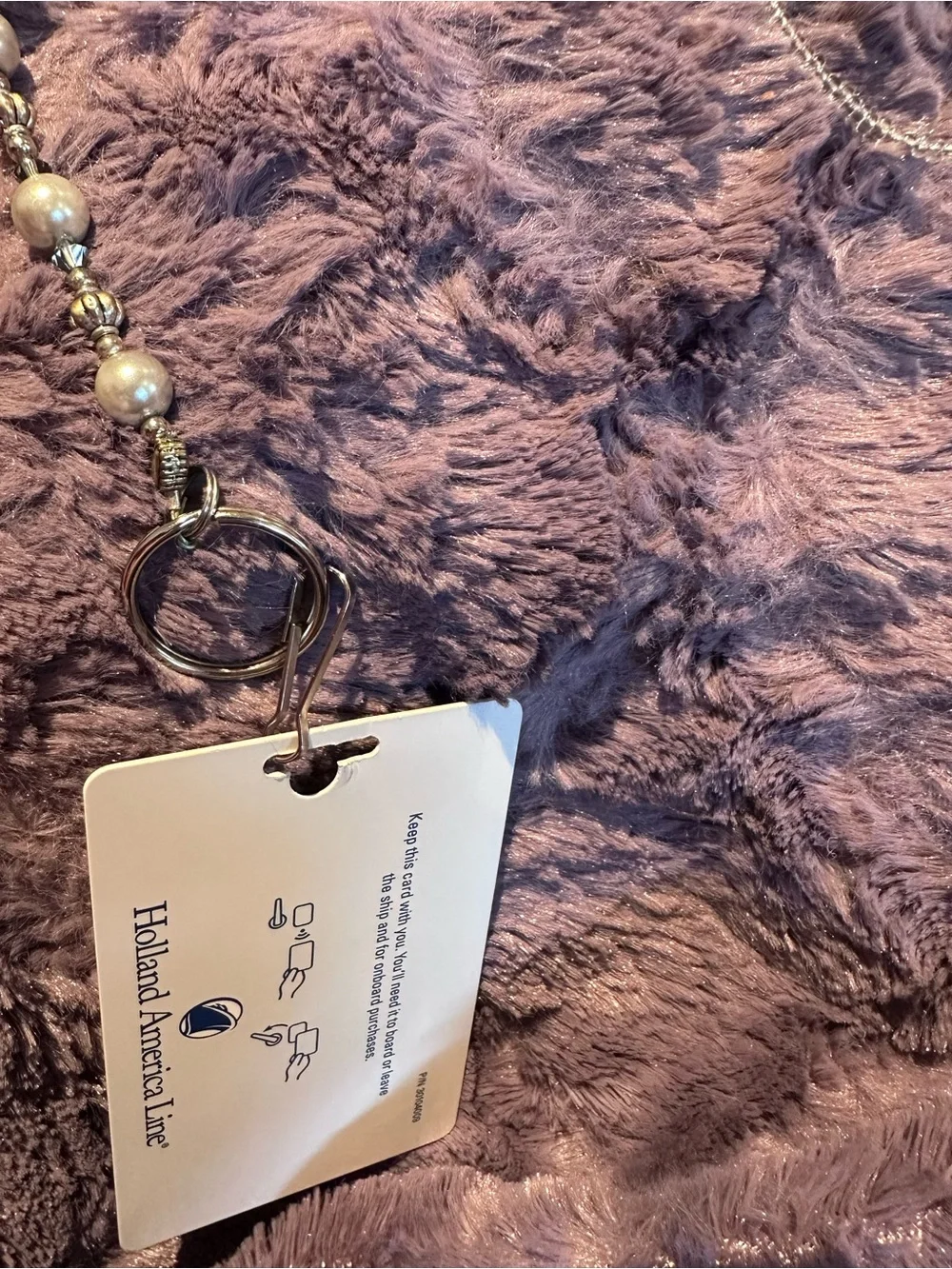 LANYARD Custom Ordered Crystal Silver Pearl use Badges, Cards, Cruise Nurse ❤️ - Picture 7 of 15
